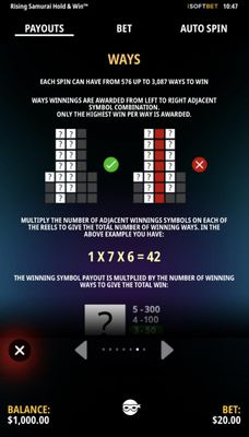 3087 Ways To Win