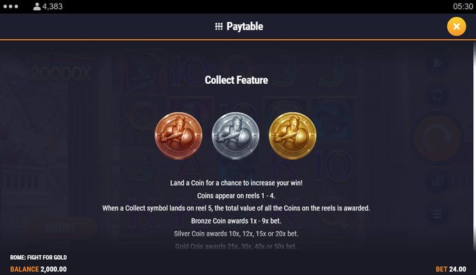 Coin Collection Feature