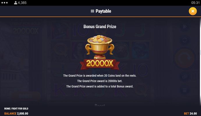 Bonus Grand Prize