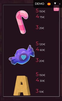 Medium Value Symbols Paytable