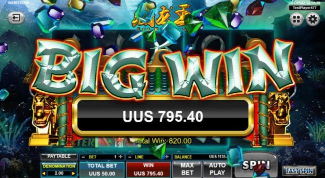 An 820.00 Big Win!