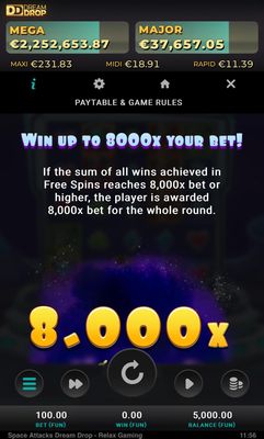 Win up to 8,000x