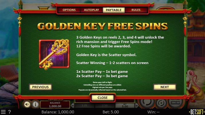 Golden Key Free Spins