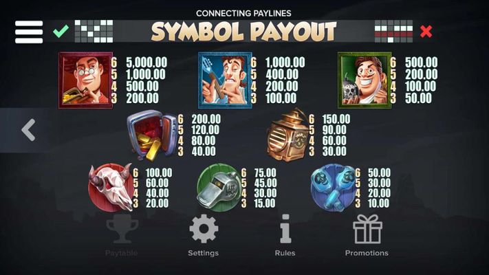 Paytable