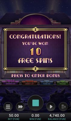 10 Free Spins Awarded