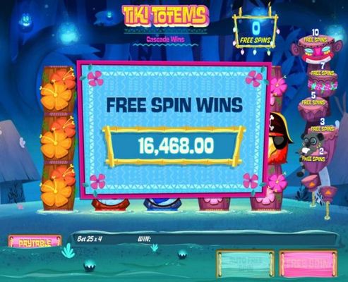 Free Spins Wins Awards 16,468.00