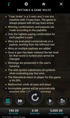 General Game Rules