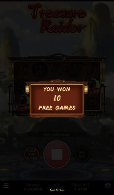 10 Free Spins Awarded