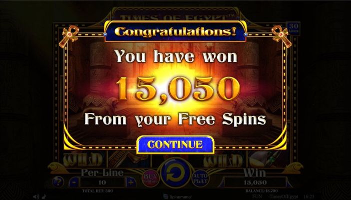 Total Free Spins Payout