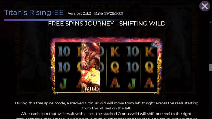 Free Spins - Shifting Wilds