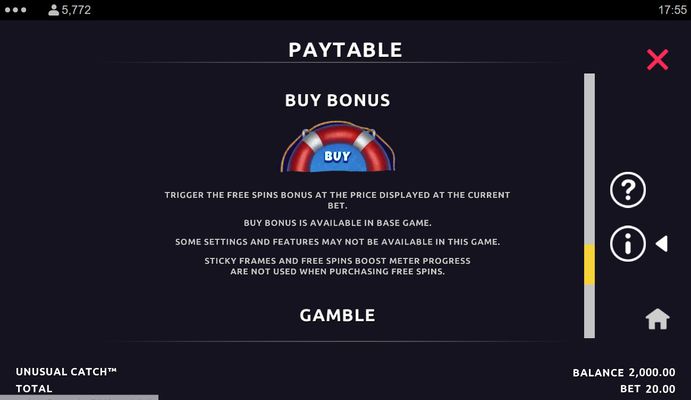 Buy Bonus