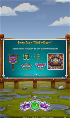 Thimble Rigger Bonus Game