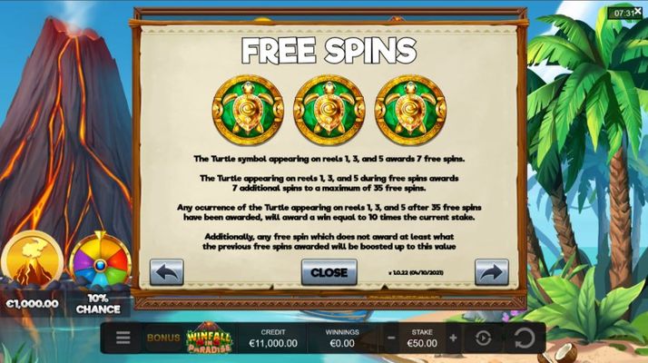 Free Spin Feature Rules